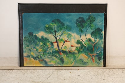 Signed Karl, Vintage Watercolor Painting Impressionist California Landcape