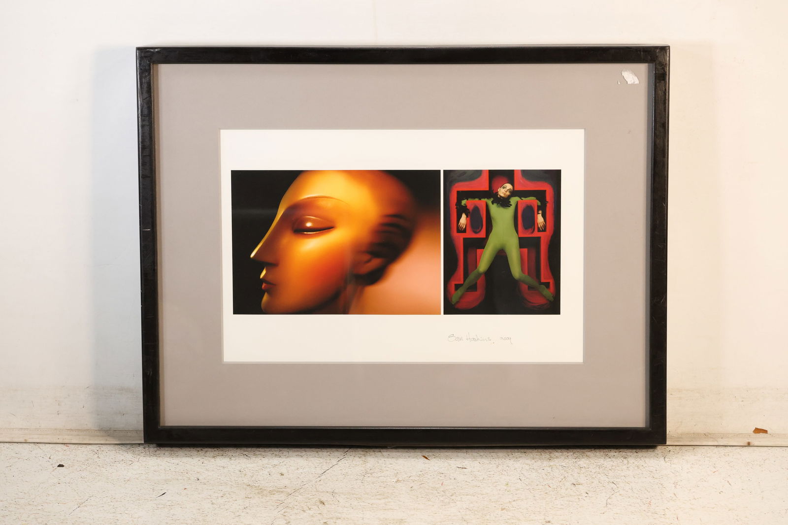 Sam Haskins 2009, Signed and Gallery Framed Photograph Side Profile: This item requires an appointment scheduled via email (donny@donnymaloneauctions.com) at least 24 hours before pick-up. size: Sam Haskins 2009, Signed and Gallery Framed Photograph Side Profile. size: