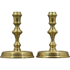 Pair of Vintage Raleigh Solid Brass Candlestick Holders 6 inches height