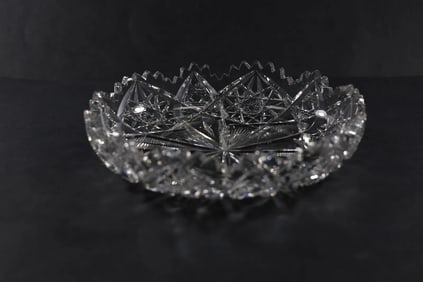 American Brilliant Cut Glass Bowl 1.5 in. height x 8 in. diameter