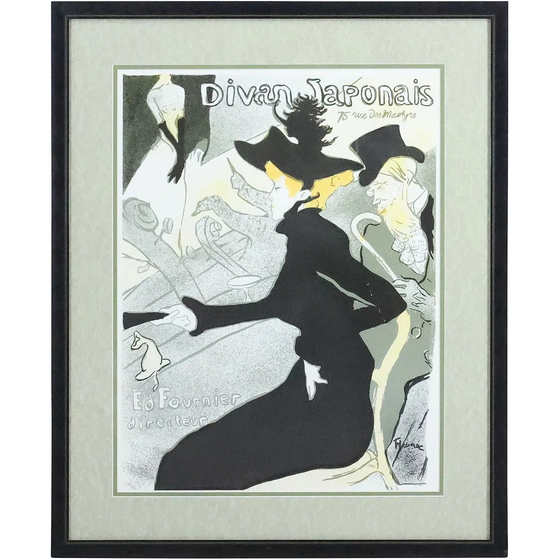 Divan Japonais by Henri Toulouse-Lautrec Art Print Framed (1 of 20)