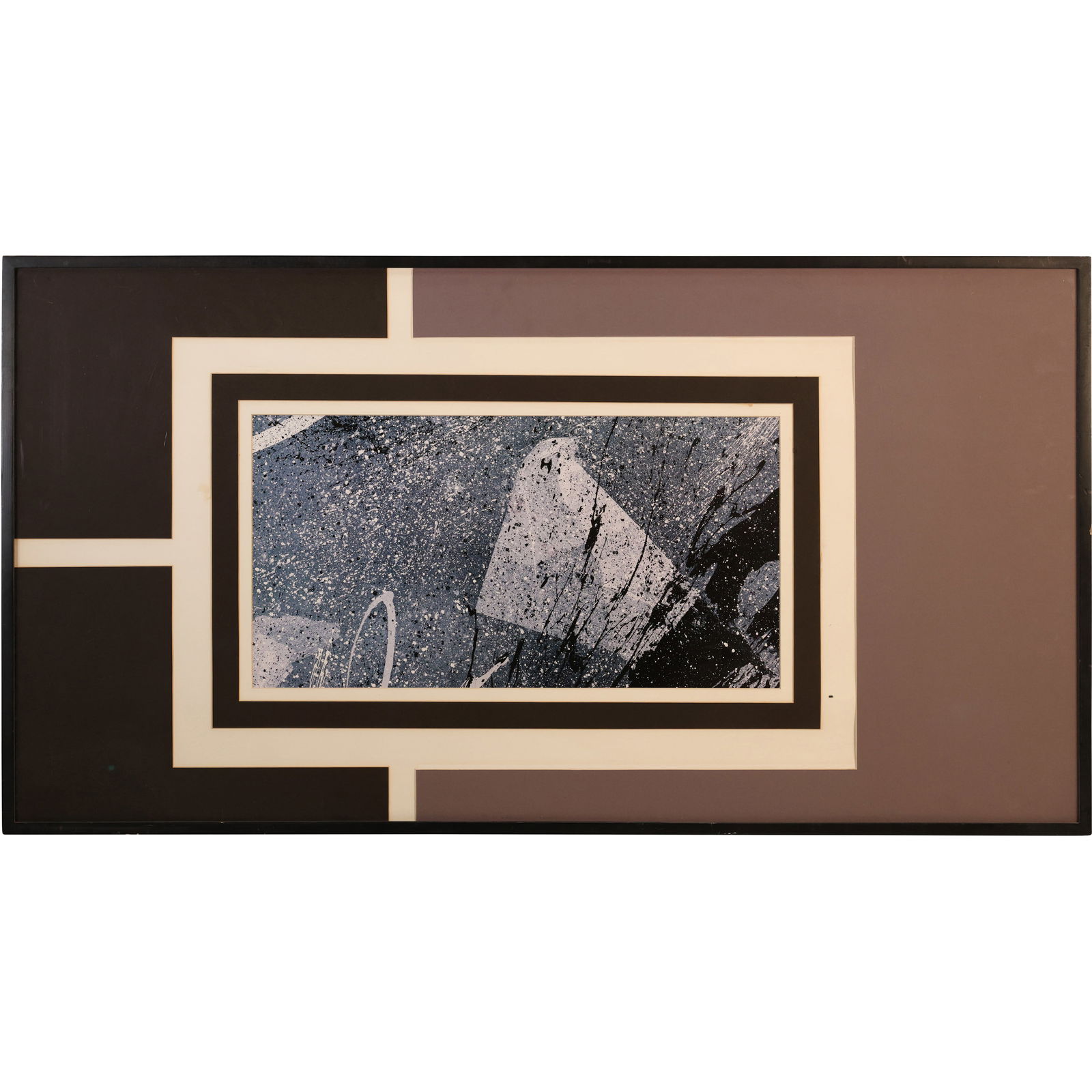 20th C. Oil on Canvas Painting "Cosmic" Abstract, Framed (1 of 13)