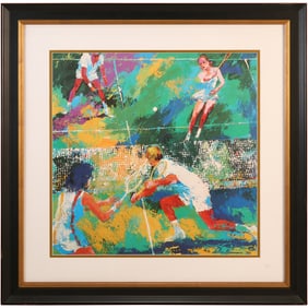 Framed Serigraph "Mixed Doubles" by LeRoy Neiman 1975