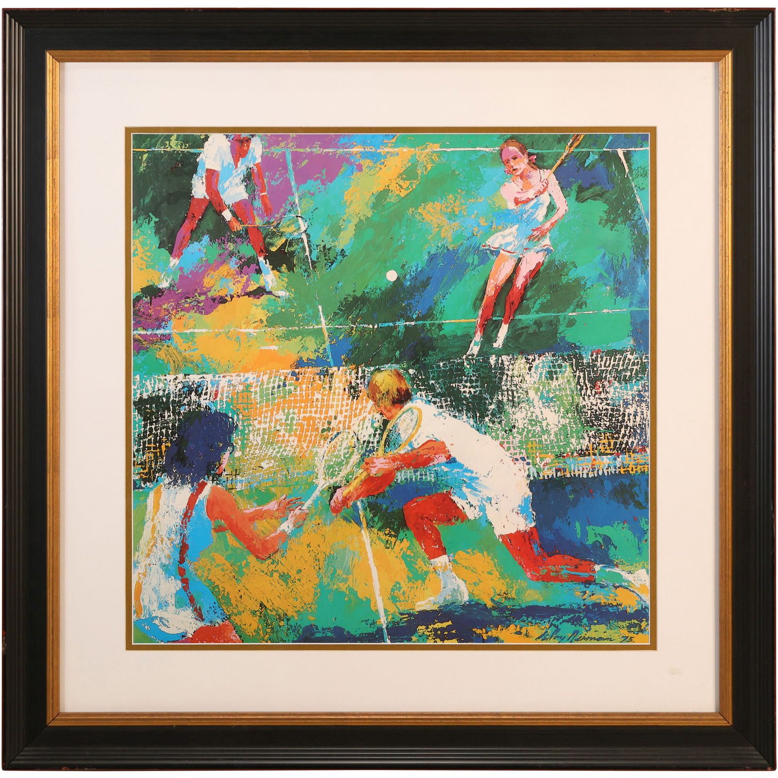 Framed Serigraph "Mixed Doubles" by LeRoy Neiman 1975 (1 of 14)