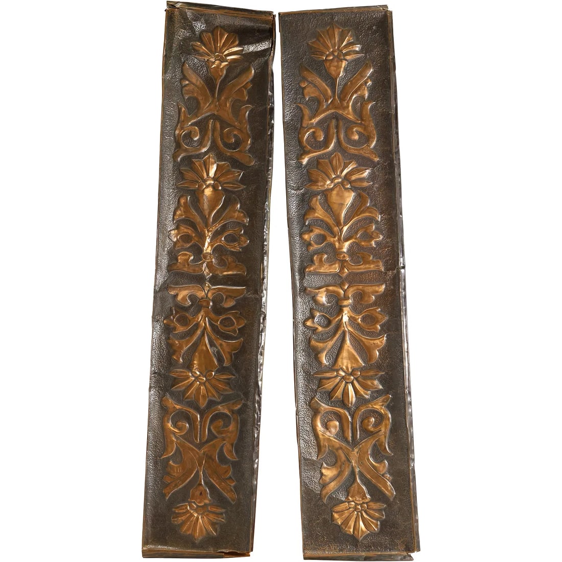 2 Signed RM 1966 [ R. Molynreaux] Copper Relief Plaques Elements 18.25 in. x 3.75 in. (1 of 17)