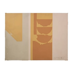 Robert Lindberg Anderson [1928-2017], Abstract Collage Mid-Century Modern