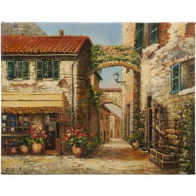 B Jung Artist Serigraph on canvas:"I Begli Archi" 16 in. x 20 in.