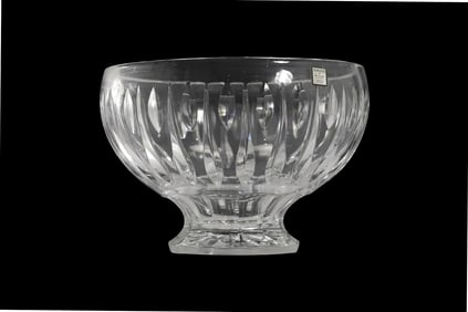 Marquis by Waterford "SHERIDAN" Crystal Footed Bowl 6.75 in. height x 9.5 in. wide