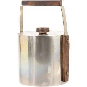 960s Swedish Cultura Stainless Ice Bucket Sweden