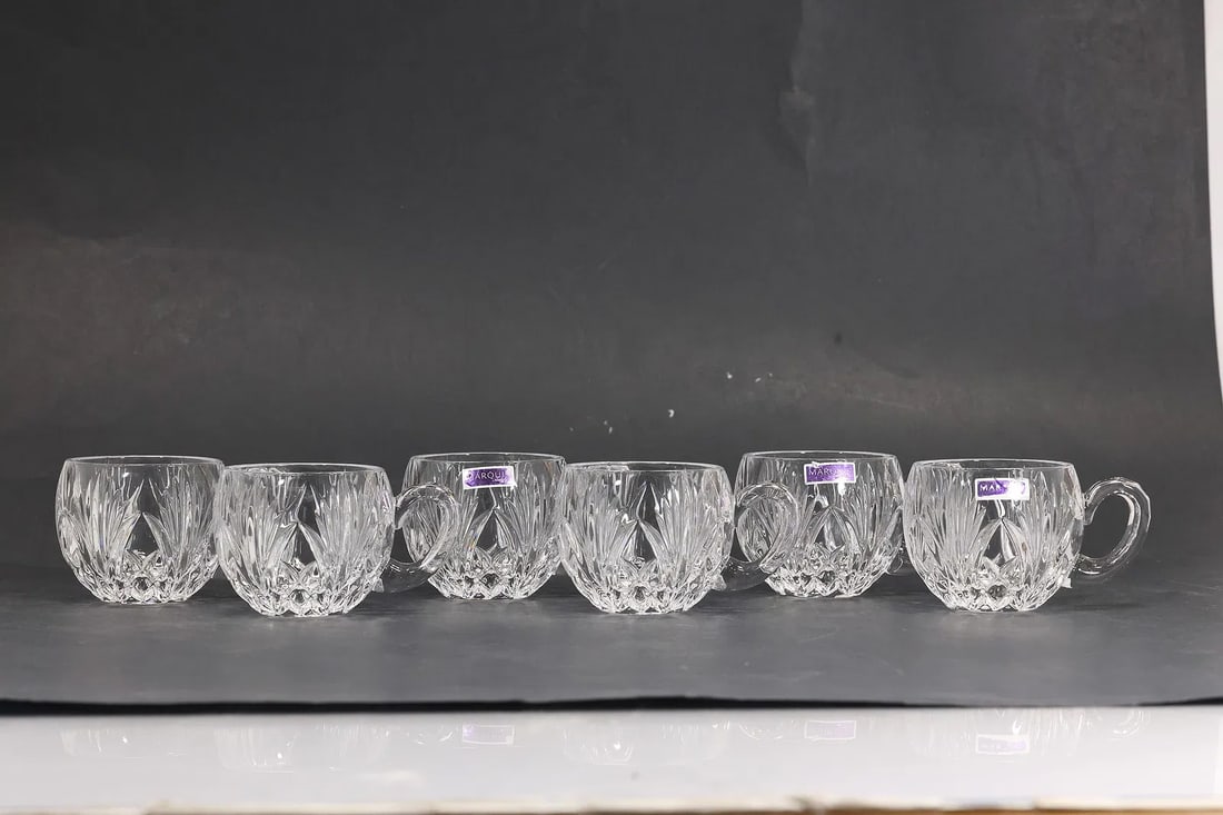 Set of 6 Marquis Waterford Crystal Glass Tea Cups with Original Labels (1 of 13)