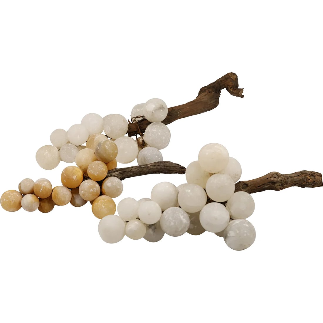3 Vintage Onyx "Shanks of Grapes" 8 inches length x 6.5 inches wide: " This item requires an appointment scheduled via email (donny@donnymaloneauctions.com) at least 24 hours before pick-up. 3 Vintage Onyx ""Shanks of Grapes"" 8 inches length x 6.5 inches wide size: 8h