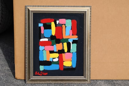 Thomas Pulgini, American, Modern Art Painting Signed