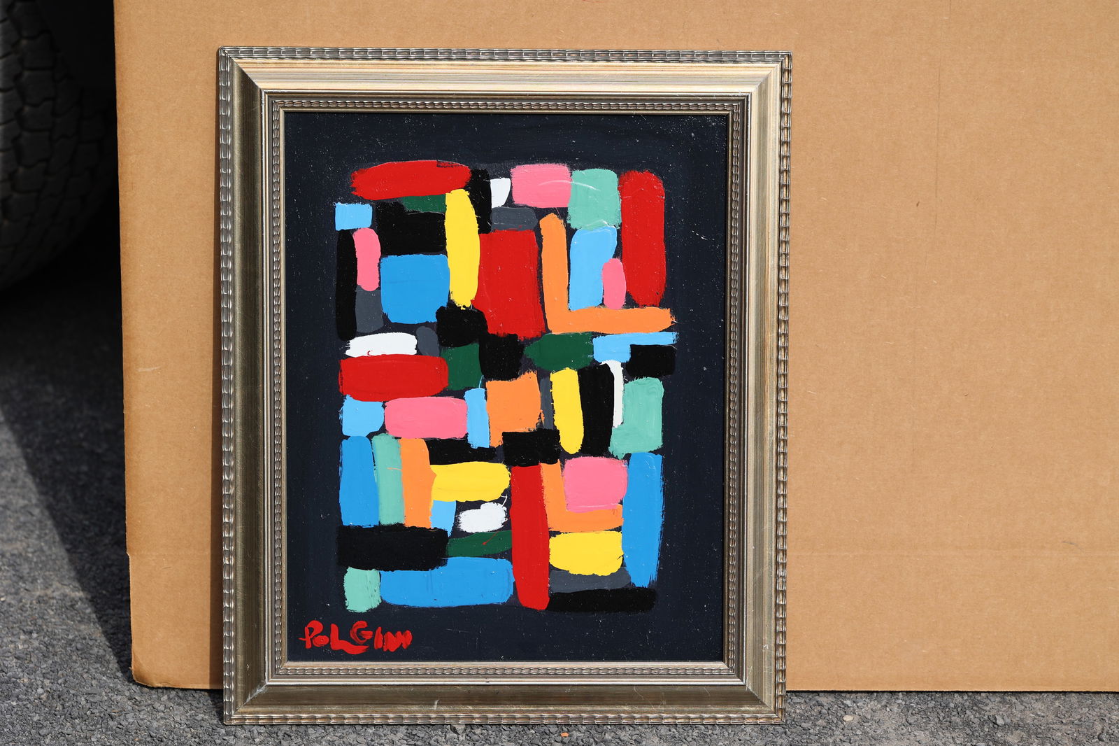 Thomas Pulgini, American, Modern Art Painting Signed (1 of 11)