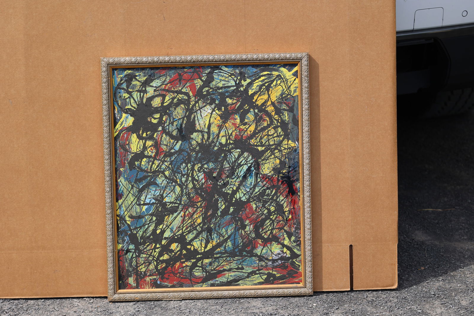 Thomas Pulgini American Pop Art Abstract Drip Painting Pollock Style Expressionist Signed (1 of 9)