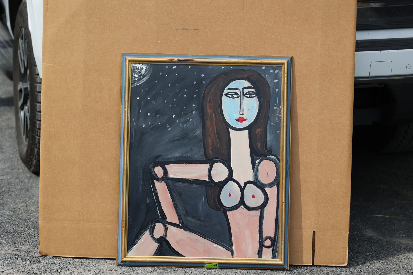 Thomas Pulgini American Pop Art Nude Woman Painting Abstract Robot Figure Signed Modern: All descriptions were generated using AI technology and have not been reviewed or verified by a human. All items are sold as-is, where-is. It is the buyer’s responsibility to preview, examine, and a