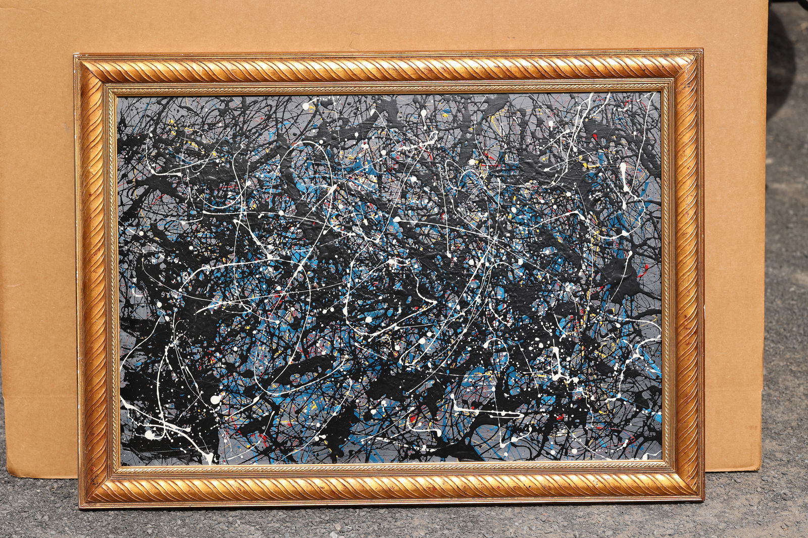 Thomas Pulgini American Pop Art Abstract Drip Painting Pollock Style Modern Expressionist Signed (1 of 10)