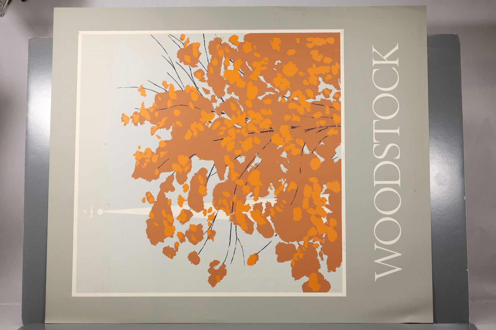 Robert Angeloch Signed 1985 “Woodstock” 28/400 S-103 Woodblock Poster Print Modernist: All descriptions were generated using AI technology and have not been reviewed or verified by a human. All items are sold as-is, where-is. It is the buyer’s responsibility to preview, examine, and a