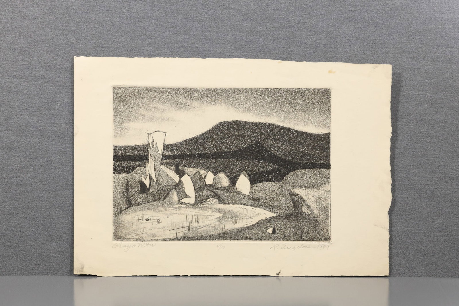 Robert Angeloch Signed 1949 “Ohayo Mountain” 4/10 Glenford NY Woodblock Print Catskills: All descriptions were generated using AI technology and have not been reviewed or verified by a human. All items are sold as-is, where-is. It is the buyer’s responsibility to preview, examine, and a