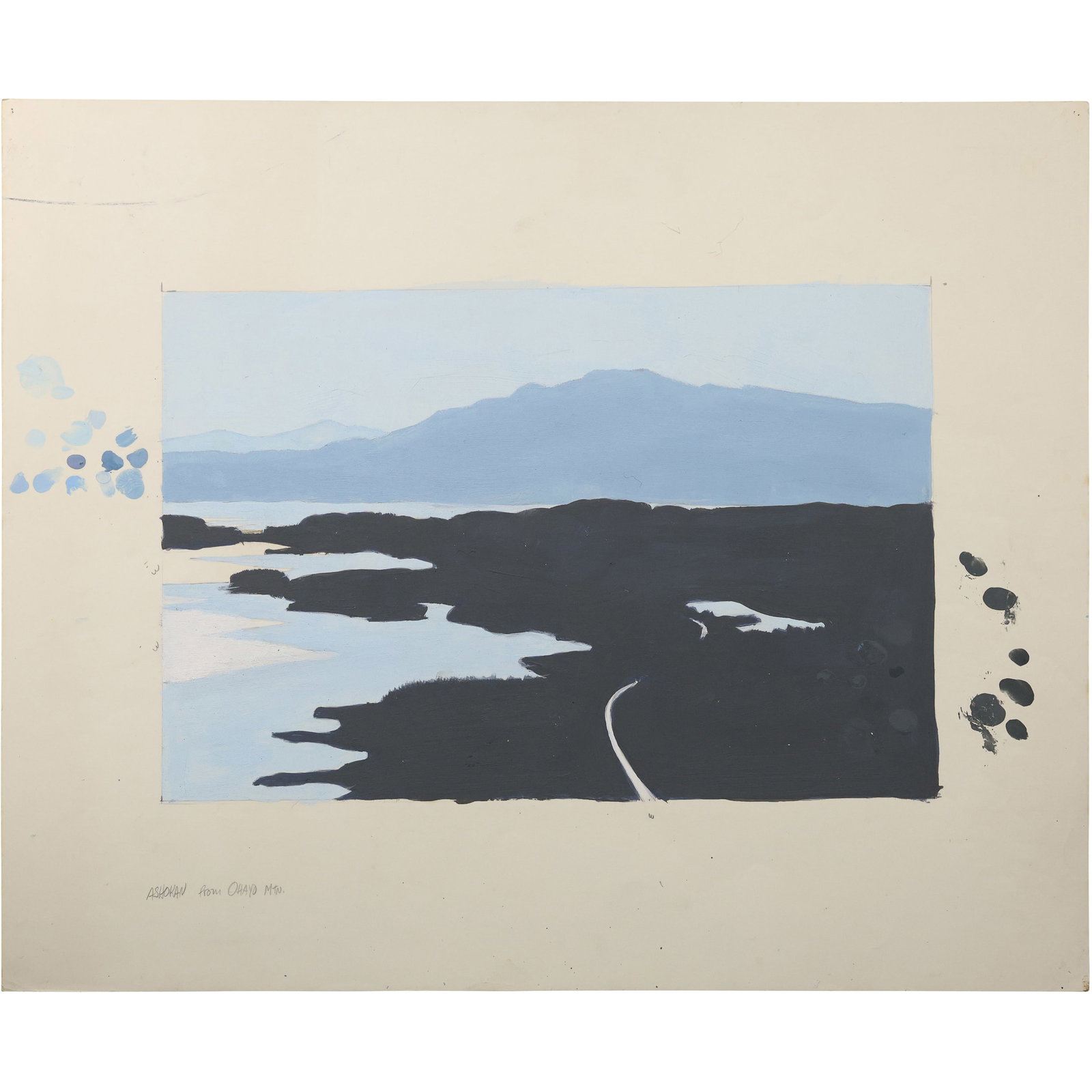 Robert Angeloch (1922–2011) Ashokan from Ohayo Mountain Woodblock Study: All descriptions were generated using AI technology and have not been reviewed or verified by a human. All items are sold as-is, where-is. It is the buyer’s responsibility to preview, examine, and a