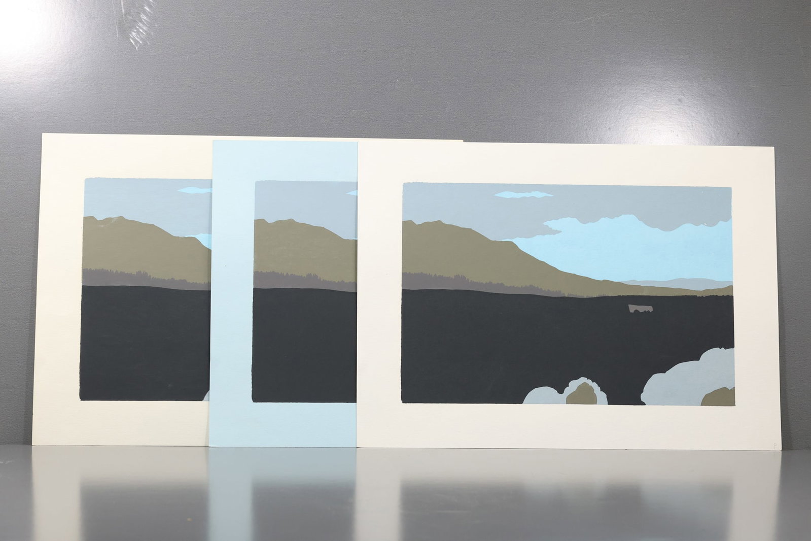 Robert Angeloch (1922–2011) Mountainside Woodblock Print Progression: All descriptions were generated using AI technology and have not been reviewed or verified by a human. All items are sold as-is, where-is. It is the buyer’s responsibility to preview, examine, and a