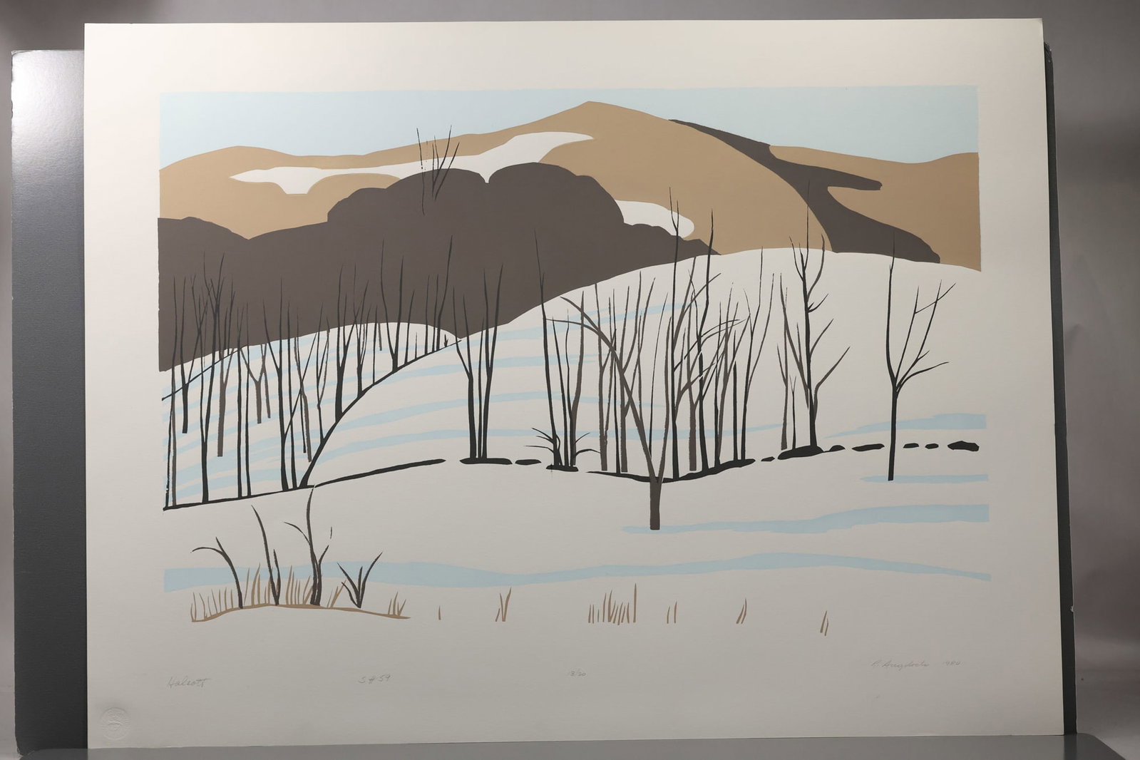 Robert Angeloch (1922–2011) Halcott Color Woodblock Print: All descriptions were generated using AI technology and have not been reviewed or verified by a human. All items are sold as-is, where-is. It is the buyer’s responsibility to preview, examine, and a