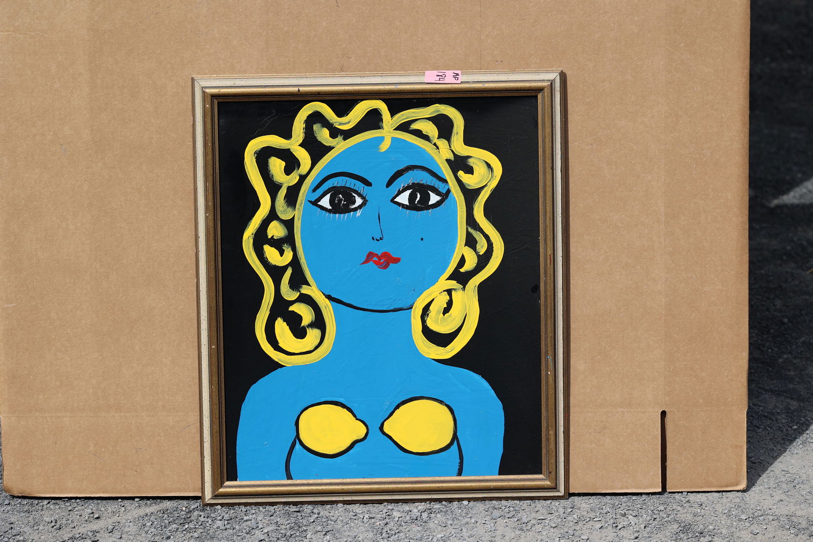 Thomas Pulgini American Pop Art Nude Blue Woman Painting Lemons Motif Signed Modern: All descriptions were generated using AI technology and have not been reviewed or verified by a human. All items are sold as-is, where-is. It is the buyer’s responsibility to preview, examine, and a
