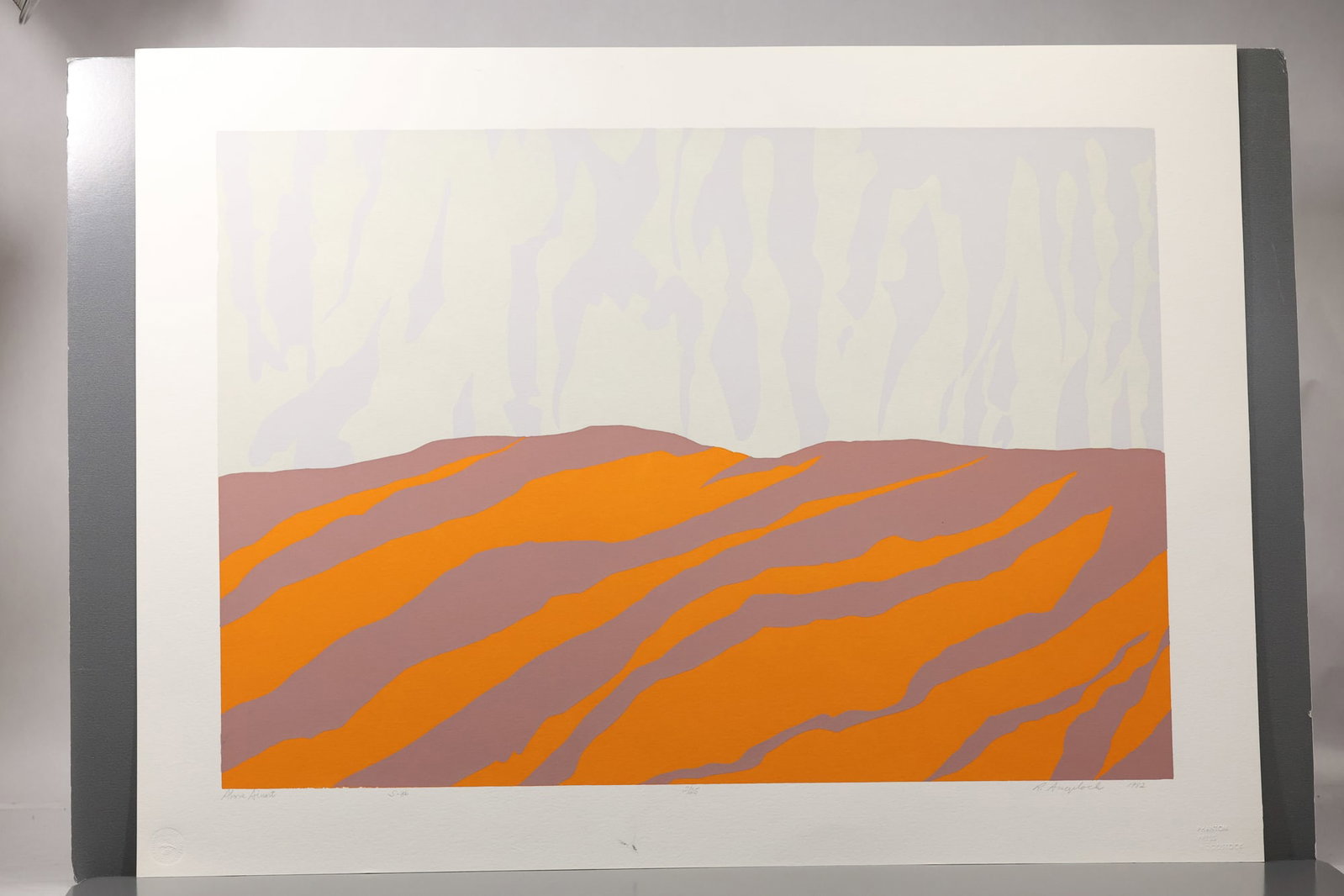 Robert Angeloch (1922–2011) Above Ainort Color Woodblock Print: All descriptions were generated using AI technology and have not been reviewed or verified by a human. All items are sold as-is, where-is. It is the buyer’s responsibility to preview, examine, and a