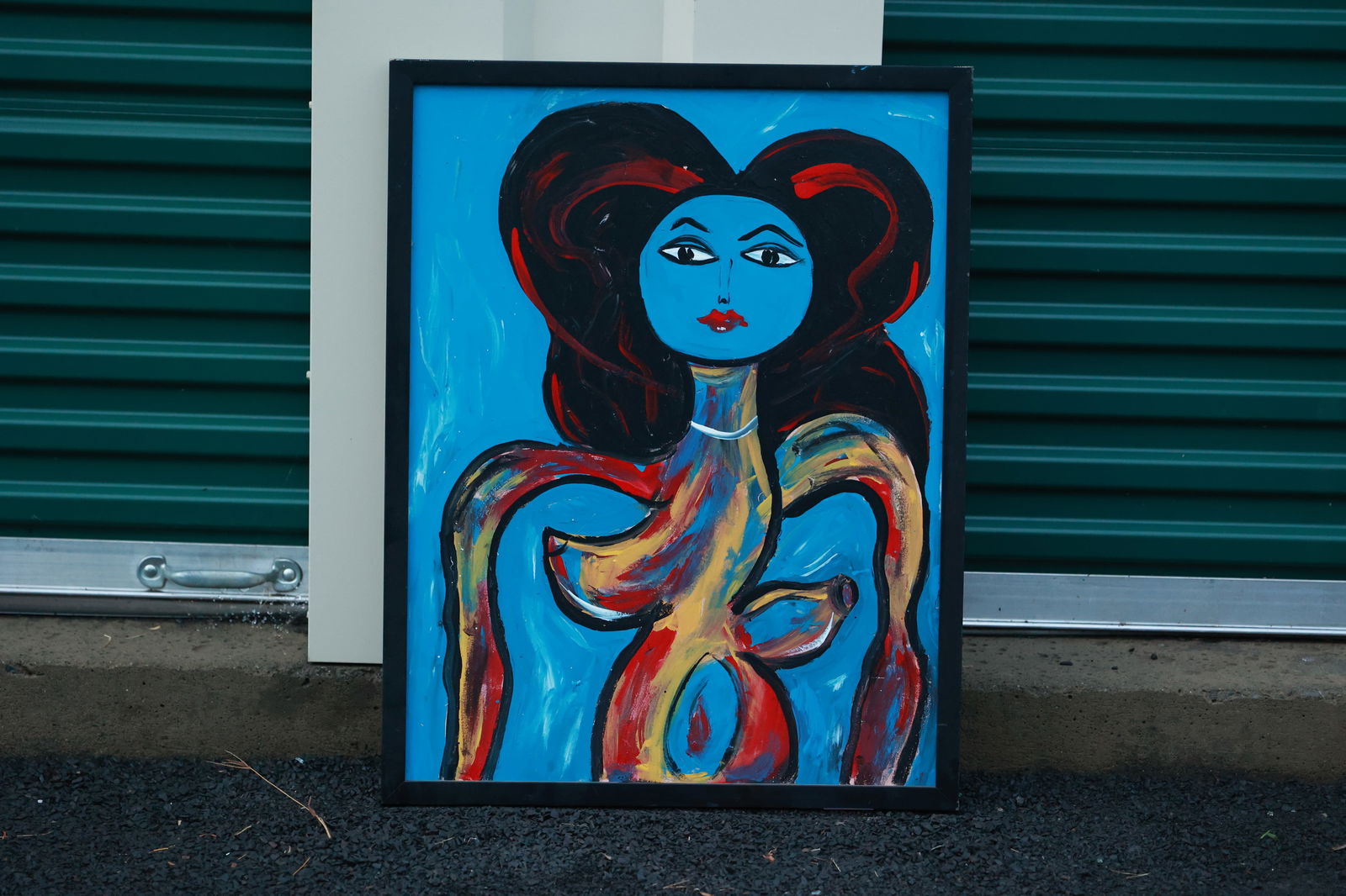 Thomas Pulgini Signed Abstract Surreal Nude Painting on Canvas Modern Expressionist Style: All descriptions were generated using AI technology and have not been reviewed or verified by a human. All items are sold as-is, where-is. It is the buyer’s responsibility to preview, examine, and a