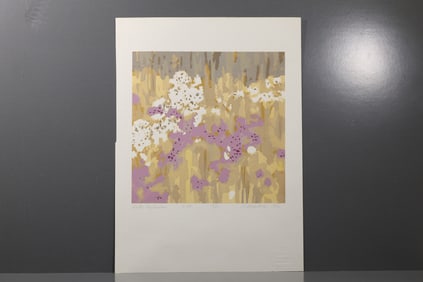 Robert Angeloch (1922–2011) Weeds: September Color Woodcut