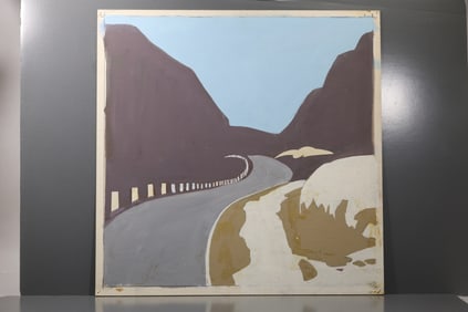 Robert Angeloch (1922–2011) Mountain Road Study Gouache on Paper