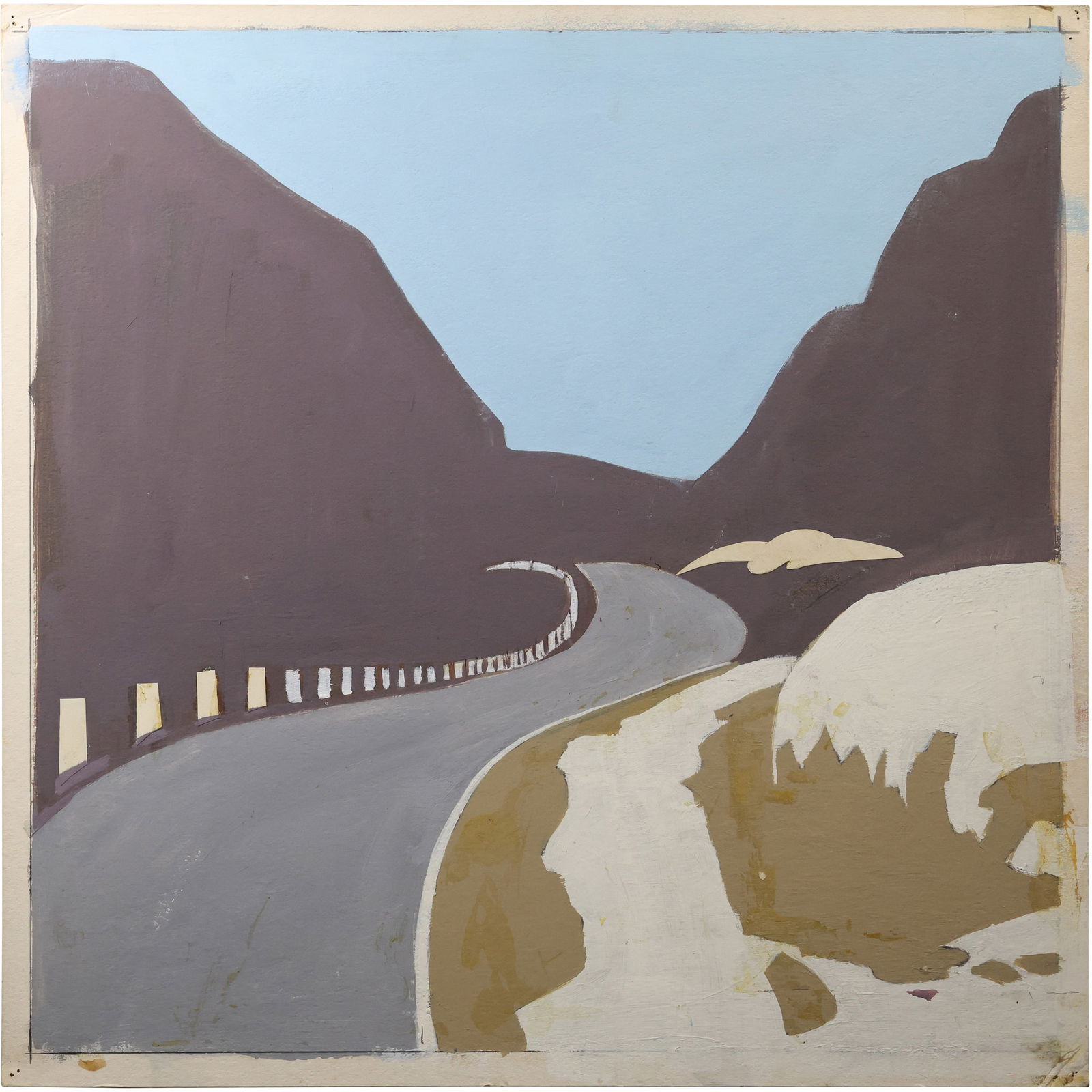 Robert Angeloch (1922–2011) Mountain Road Study Gouache on Paper (1 of 11)