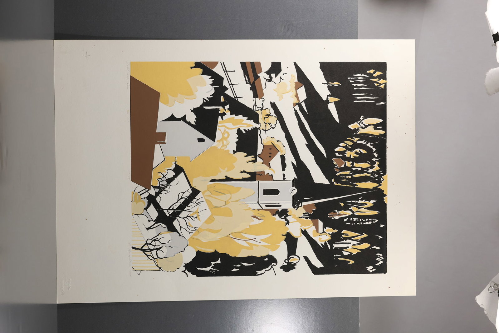 Robert Angeloch (1922–2011) Feld am See Color Woodcut: All descriptions were generated using AI technology and have not been reviewed or verified by a human. All items are sold as-is, where-is. It is the buyer’s responsibility to preview, examine, and a
