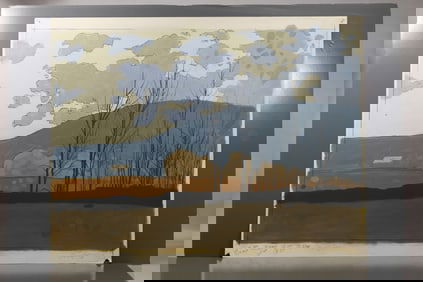 Robert Angeloch (1922–2011) Catskill Field Study Gouache on Paper