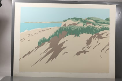 Robert Angeloch (1922–2011) Duck Harbor Silkscreen