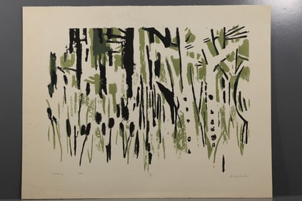 Robert Angeloch (1922–2011) Swamp Woodcut