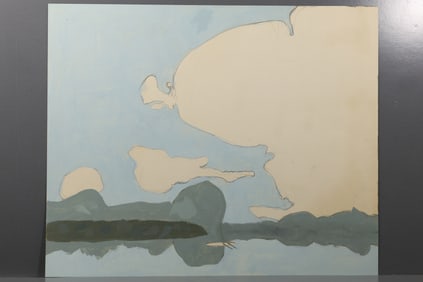 Robert Angeloch (1922–2011) – Sky Reflection Study, Painting on Paper