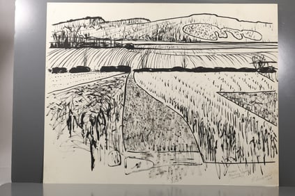 Robert Angeloch (1922–2011) – Near Bowling Green, Kentucky, Ink on Paper