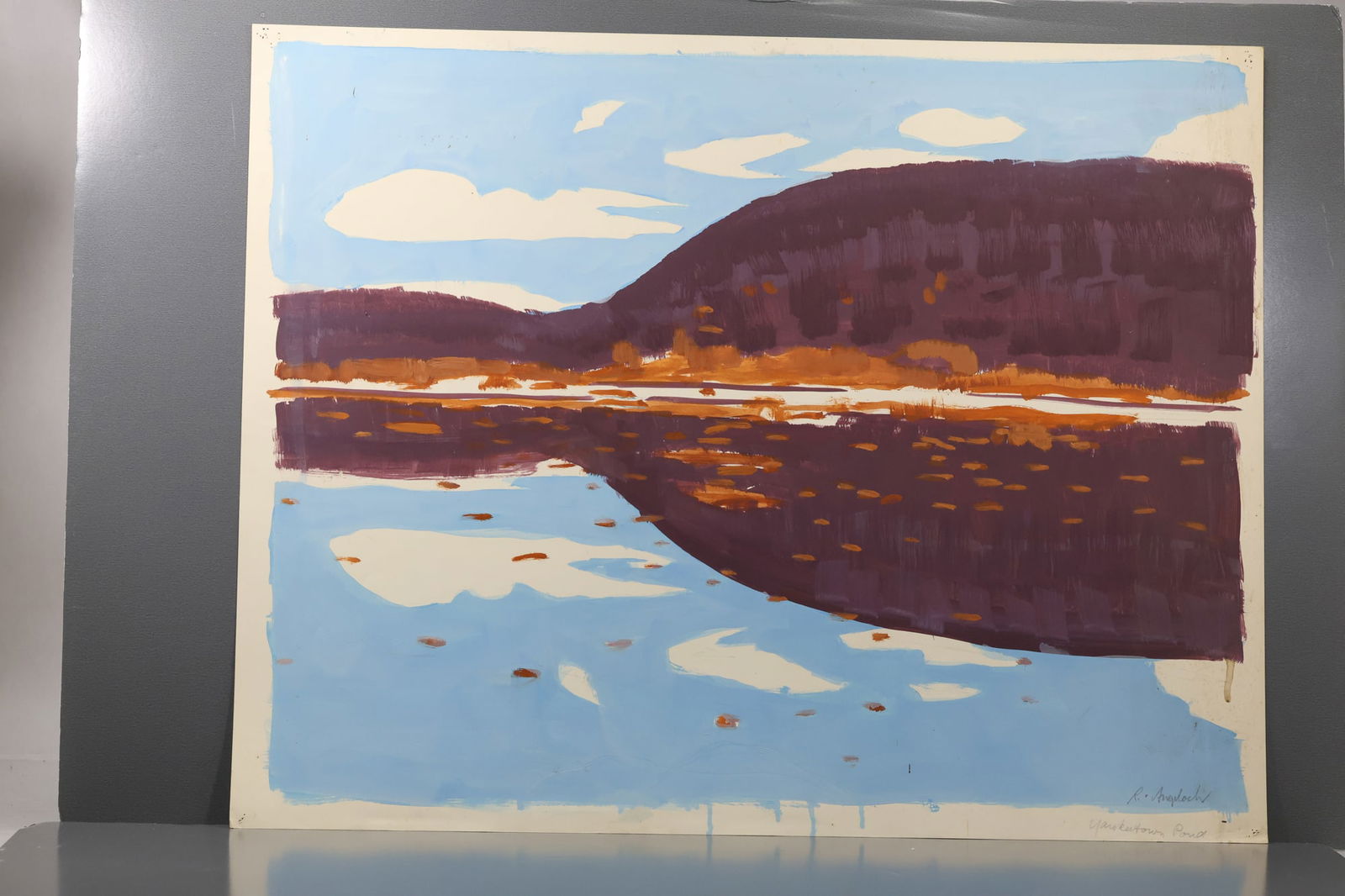 Robert Angeloch (1922–2011) – Yanketown Pond, Original Painting on Paper: All descriptions were generated using AI technology and have not been reviewed or verified by a human. All items are sold as-is, where-is. It is the buyer’s responsibility to preview, examine, and a