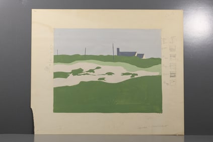 Robert Angeloch (1922–2011) – Squam, Nantucket, Original Painting on Paper