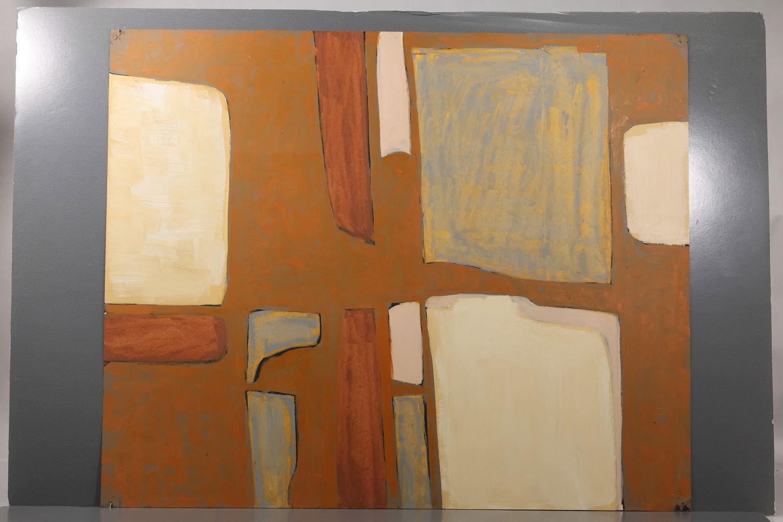 Robert Angeloch (1922–2011) – Abstract Geometric Composition, Painting on Paper (1 of 14)