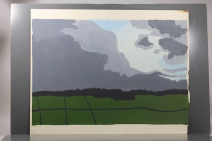 Robert Angeloch (1922–2011) – Study for a Serigraph – Gouache on Paper