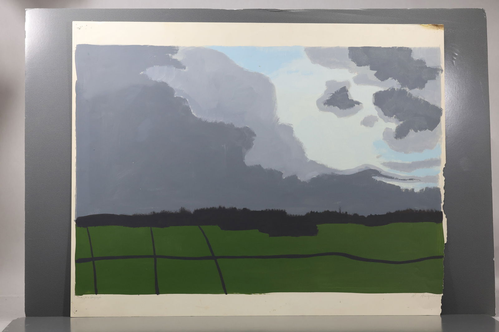 Robert Angeloch (1922–2011) – Study for a Serigraph – Gouache on Paper (1 of 11)