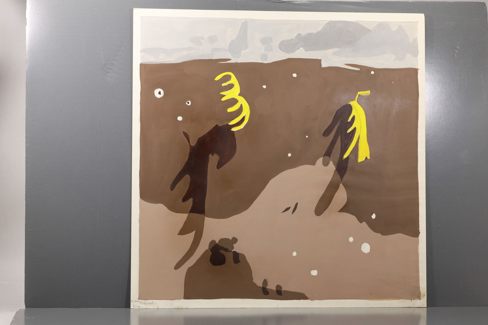 Robert Angeloch (1922–2011) – Brown Tidepool (C-9) – Gouache on Paper: All descriptions were generated using AI technology and have not been reviewed or verified by a human. All items are sold as-is, where-is. It is the buyer’s responsibility to preview, examine, and a