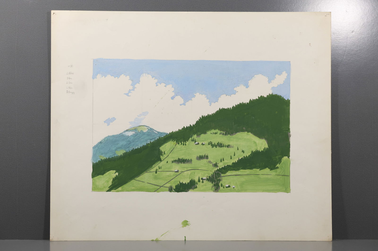 Robert Angeloch (1922–2011) – Hillside Landscape Study – Painting on Paper: All descriptions were generated using AI technology and have not been reviewed or verified by a human. All items are sold as-is, where-is. It is the buyer’s responsibility to preview, examine, and a