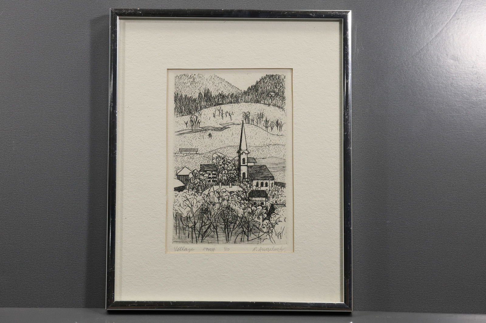 Robert Angeloch (1922–2011) – “Village” – Etching, Edition 4/10: All descriptions were generated using AI technology and have not been reviewed or verified by a human. All items are sold as-is, where-is. It is the buyer’s responsibility to preview, examine, and a