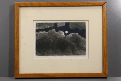 Robert Angeloch (1922–2011) – “Night Sky XXXIII” – Aquatint Etching, 1995