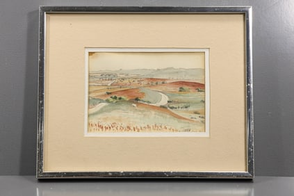 Robert Angeloch (1922–2011) – “Nantucket Moors VII” – Watercolor, 1982