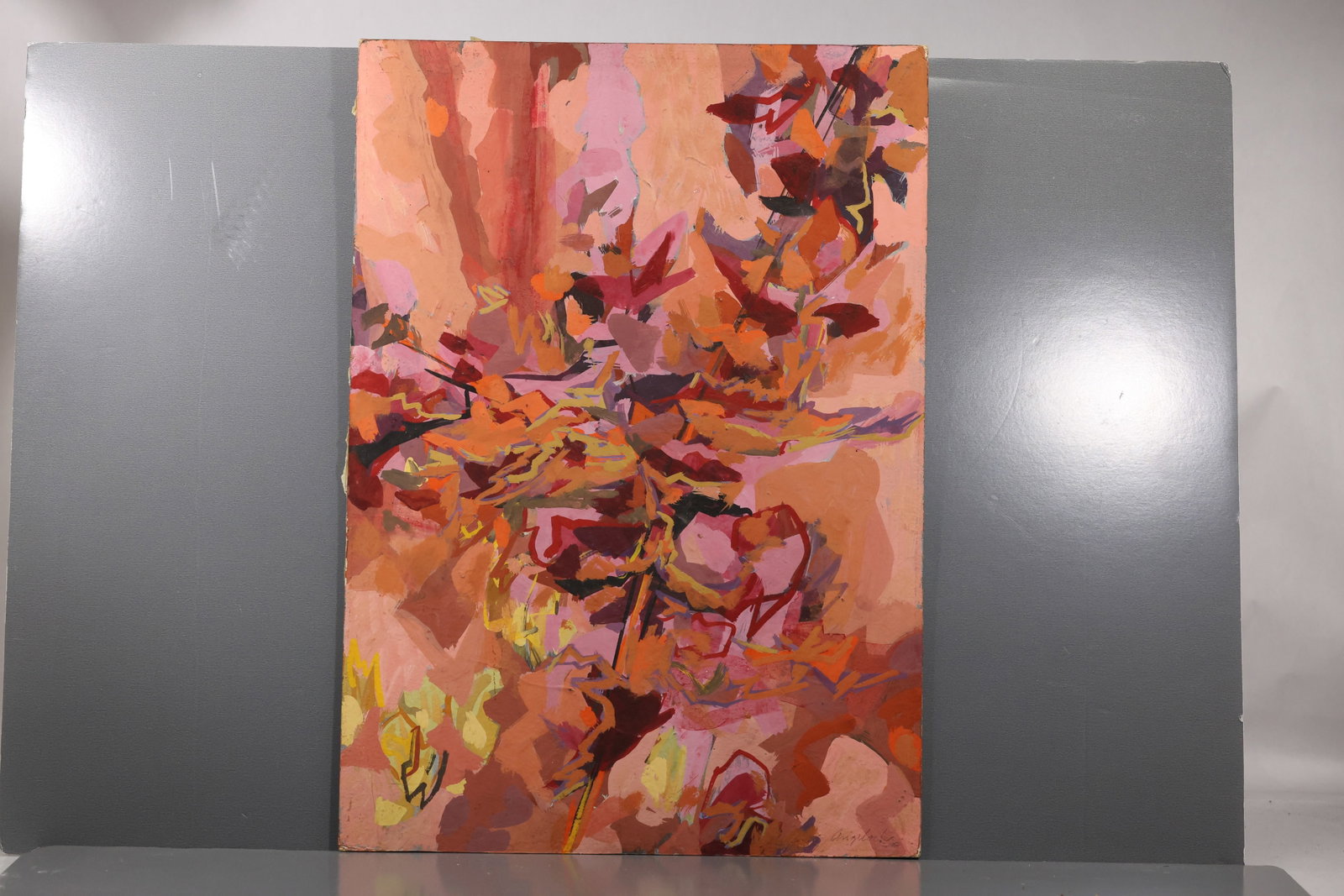 Robert Angeloch (1922–2011) – “Dead Leaves” – Oil on Paper, 1981: All descriptions were generated using AI technology and have not been reviewed or verified by a human. All items are sold as-is, where-is. It is the buyer’s responsibility to preview, examine, and a