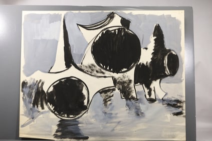 Robert Angeloch (1922–2011) — Three Stumps (Pine), Gouache on Paper