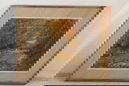 Robert Angeloch (1922–2011) — Autumn Stream, Oil on Canvas